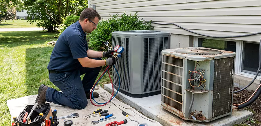 Seasonal AC Checkup in Bensalem